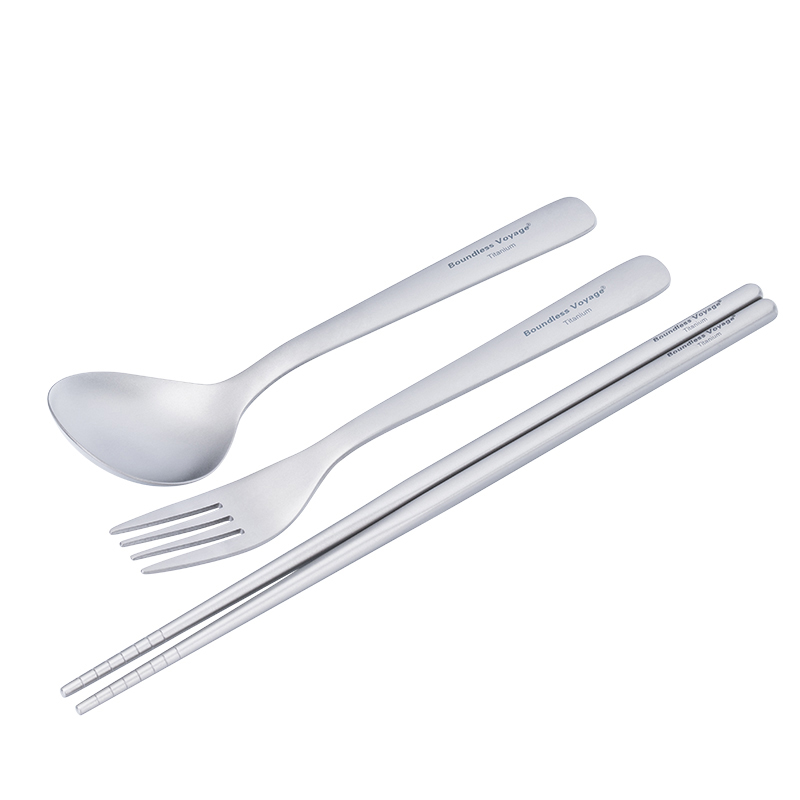 Camping Cooking Knife Set - Conjunto de Cozinha Ultralight de Titânio