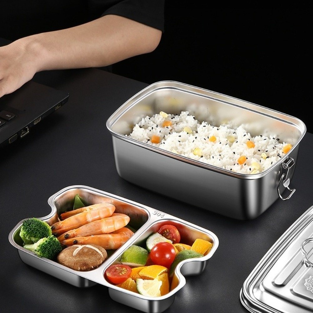 Camping Cooking Box - Lancheira de aço inoxidável de camada