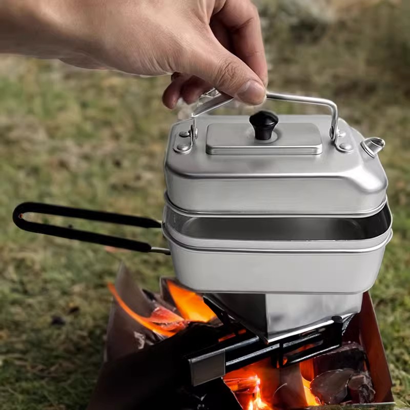 Camping Cooking Gadgets - Ultraleve Portátil Picnic Chaleira, Camping Bule,
