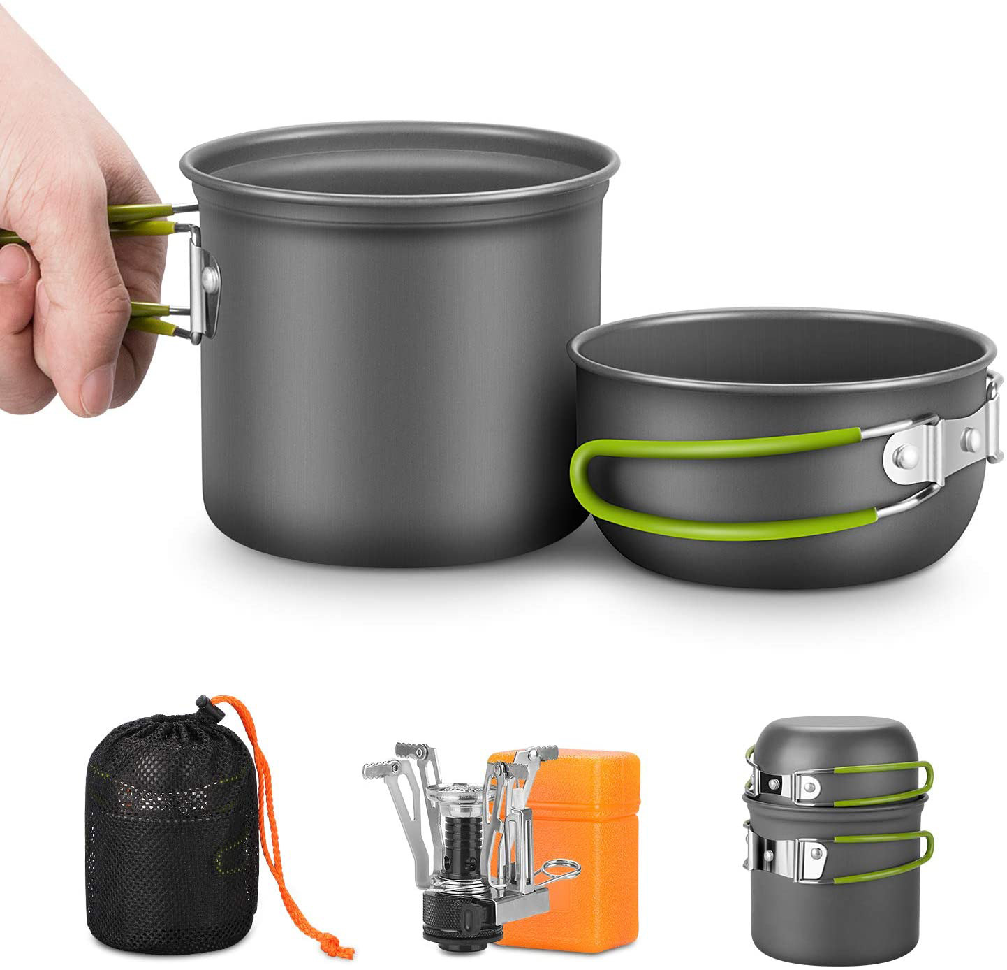 Camping Cooking Knife Set - Kit de panelas de acampamento com