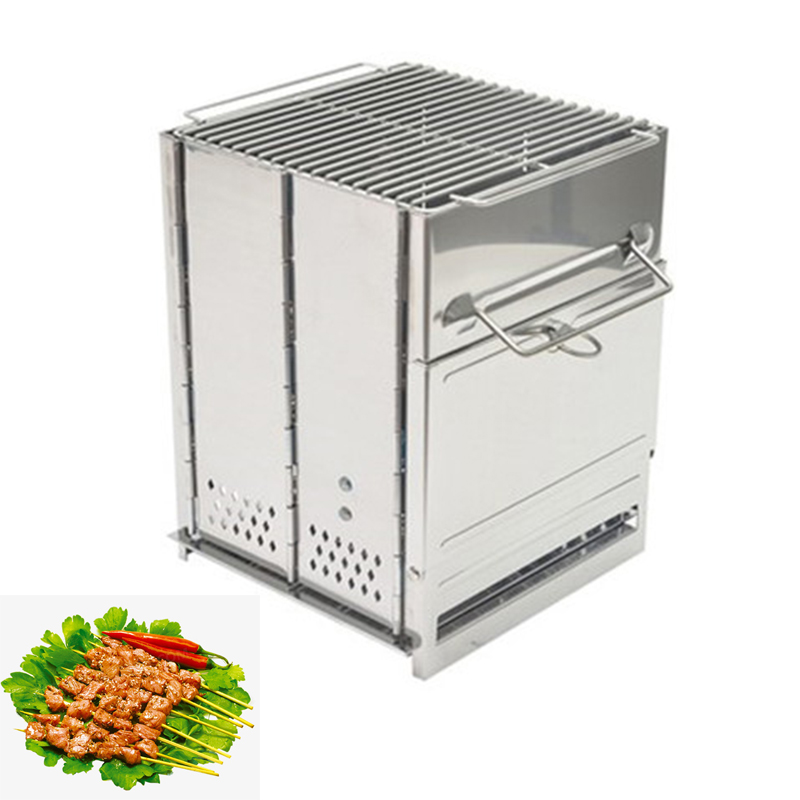 Camping Cooking Wood Stove - Fogão a Lenha Portátil Desmontável para