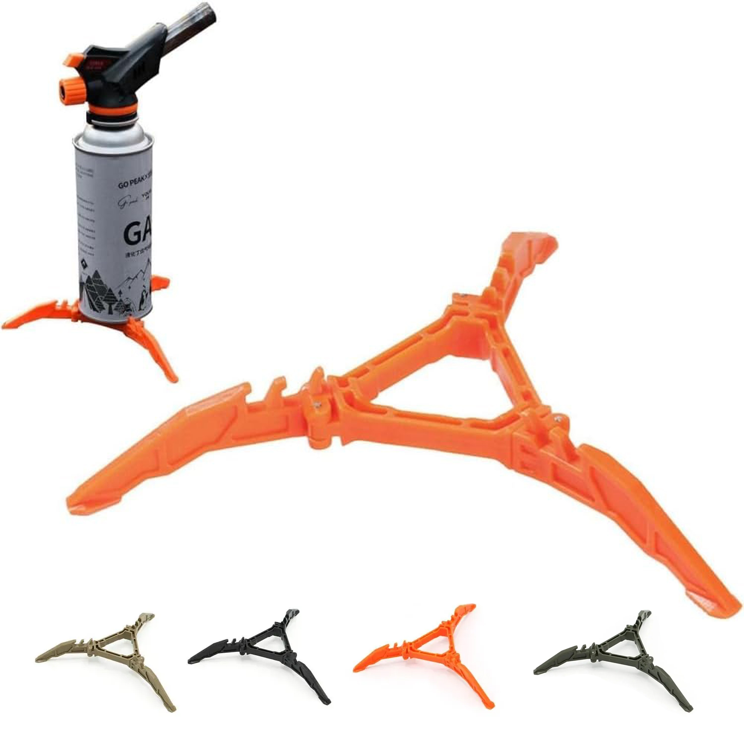 Camping Cooking Tripod - Suporte para tanque de gás, estabilizador