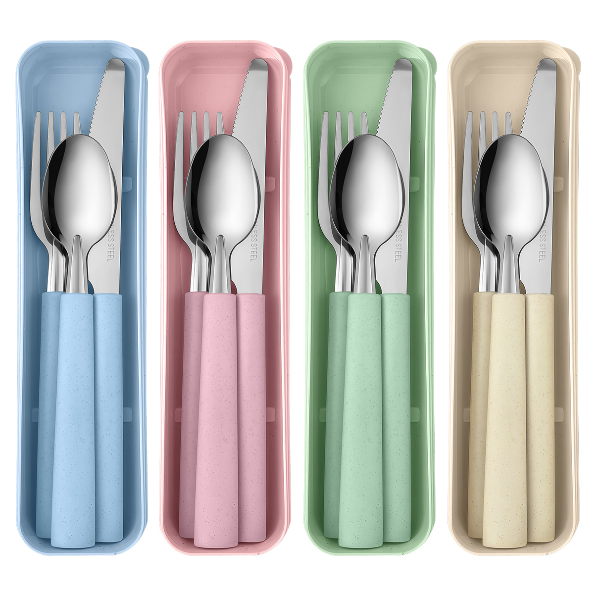 Camping Cooking Knife Set - 1 conjunto de talheres portáteis de