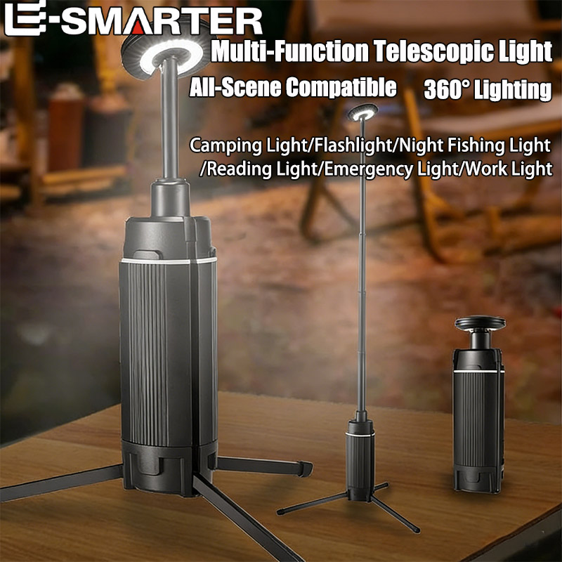 Camping Cooking Tripod - Portátil telescópico LED Work Light, USB