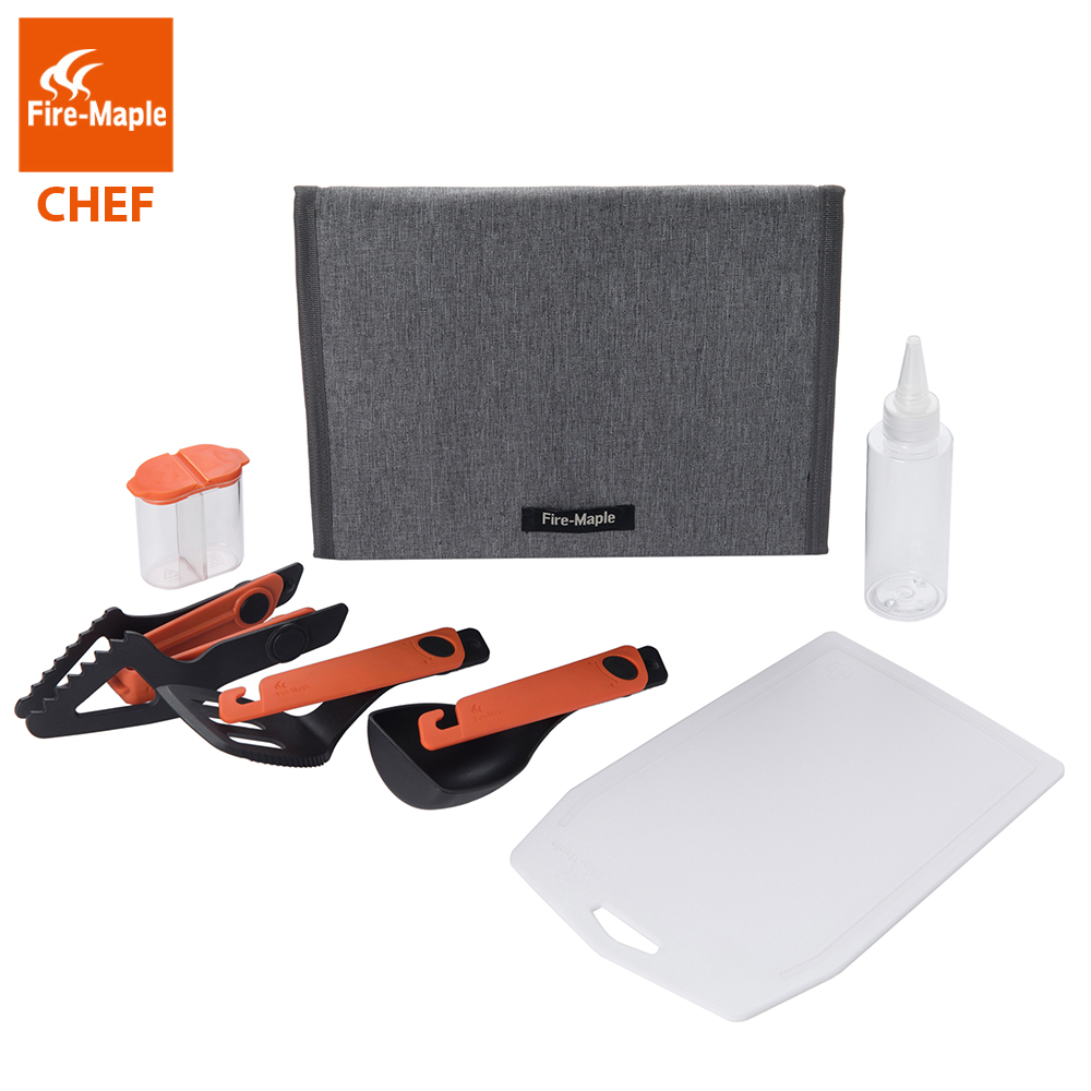 Camping Cooking Essentials Kit - Fire Maple-Kit Utensílio De Cozinha Portátil,