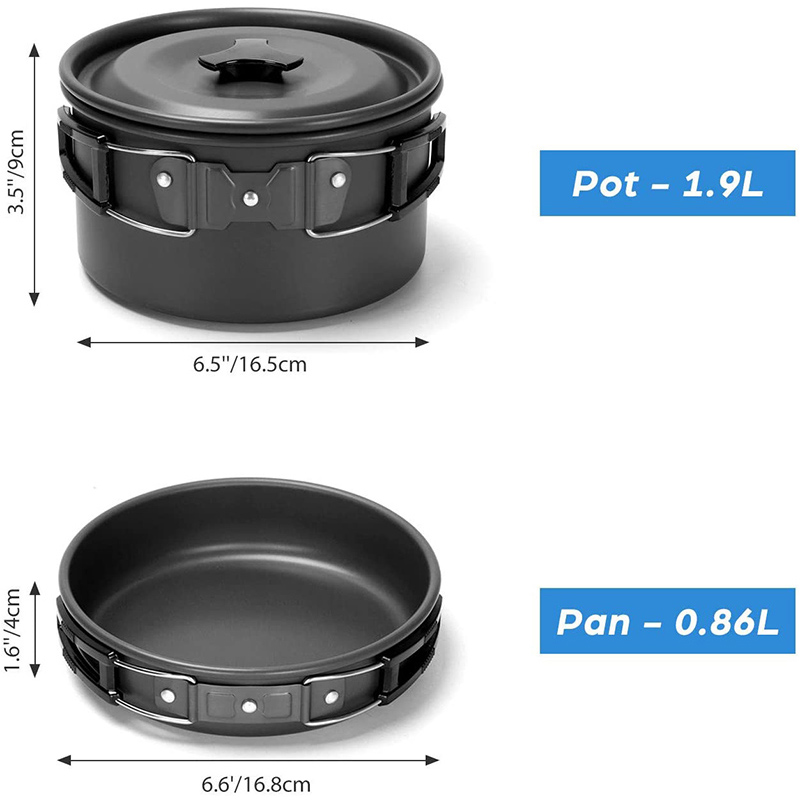 Camping Cooking Knife Set - Conjunto de Utensílios de Cozinha para
