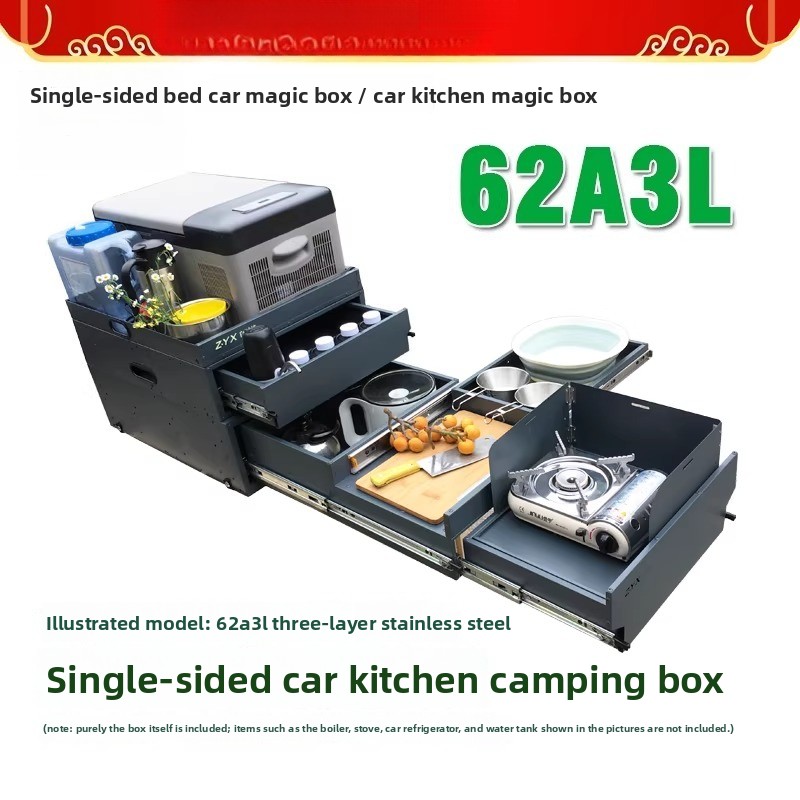 Camping Cooking Box - Cozinha Portátil e Caixa de Armazenamento