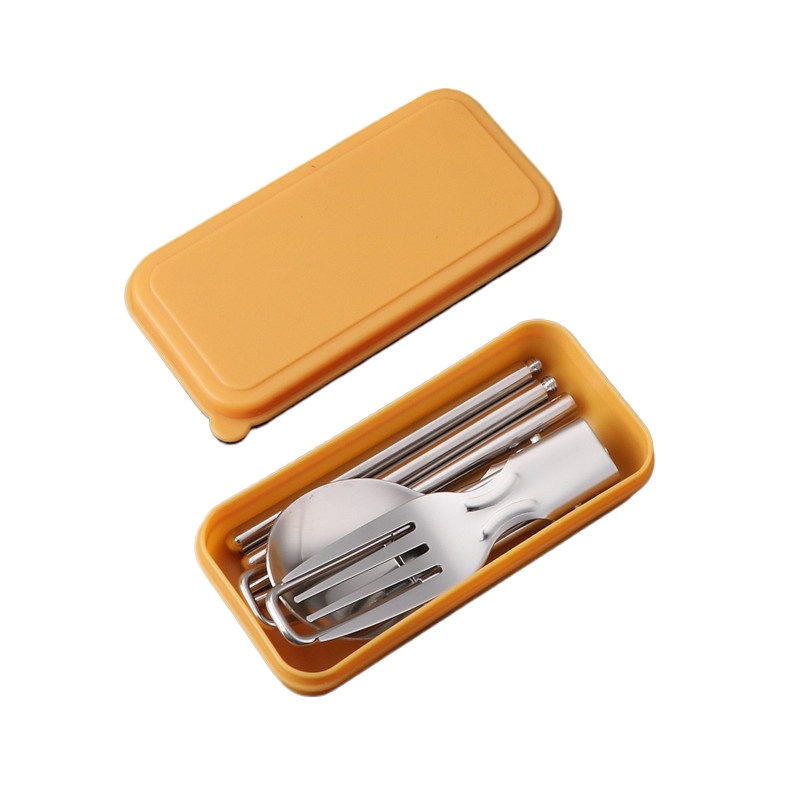 Camping Cooking Knife Set - Conjunto de Talheres Portátil de Aço