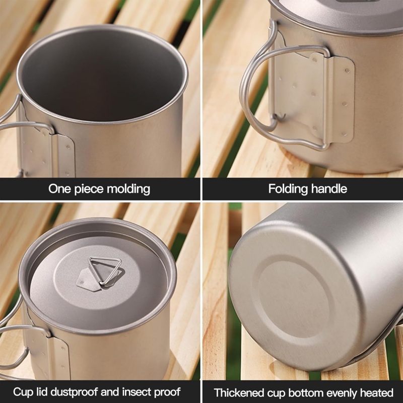 Caneca de Camping em Titânio c - Camping Cooking Gadgets avaliação e preço