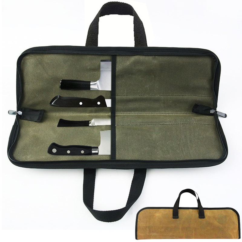 Saco de faca de chef de lona d - Japanese Camping Cooking avaliação e preço