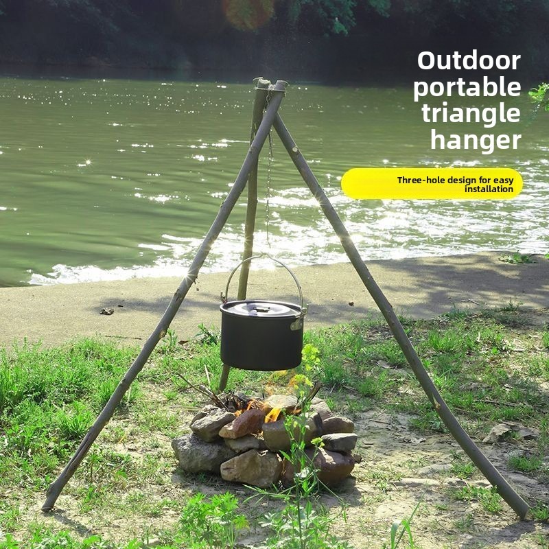 Suporte Portátil para Panelas  - Camping Cooking Pot Tripod avaliação e preço