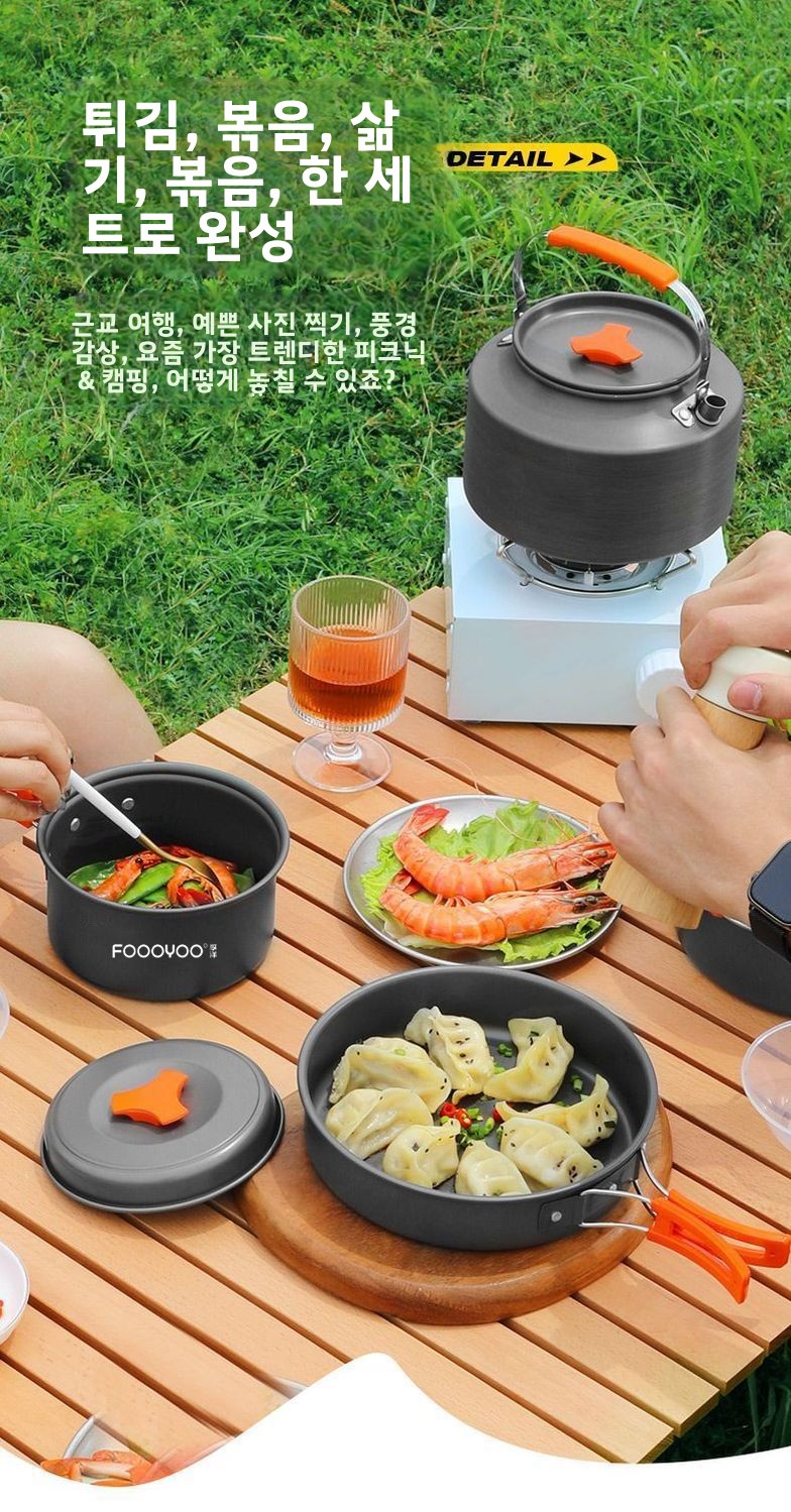 Conjunto de Utensílios de Cozi - Nesting Camping Cooking Set avaliação e preço