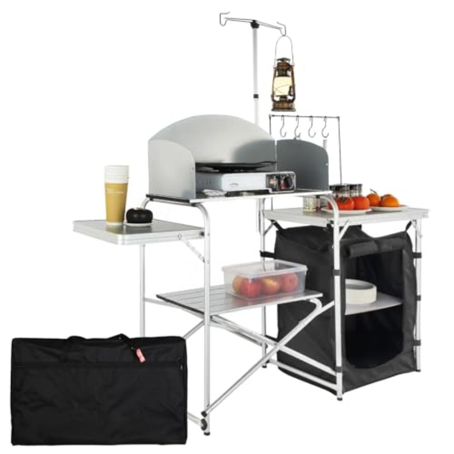 Mesa de Cozinha para Camping,  - Camping Cooking Table With Storage avaliação e preço