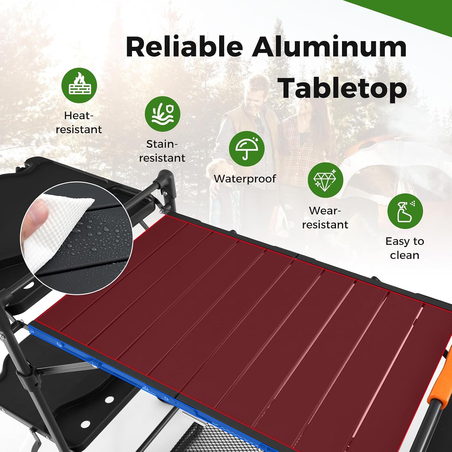 Mesa de Cozinha Portátil para  - Camping Cooking Table With Storage avaliação e preço