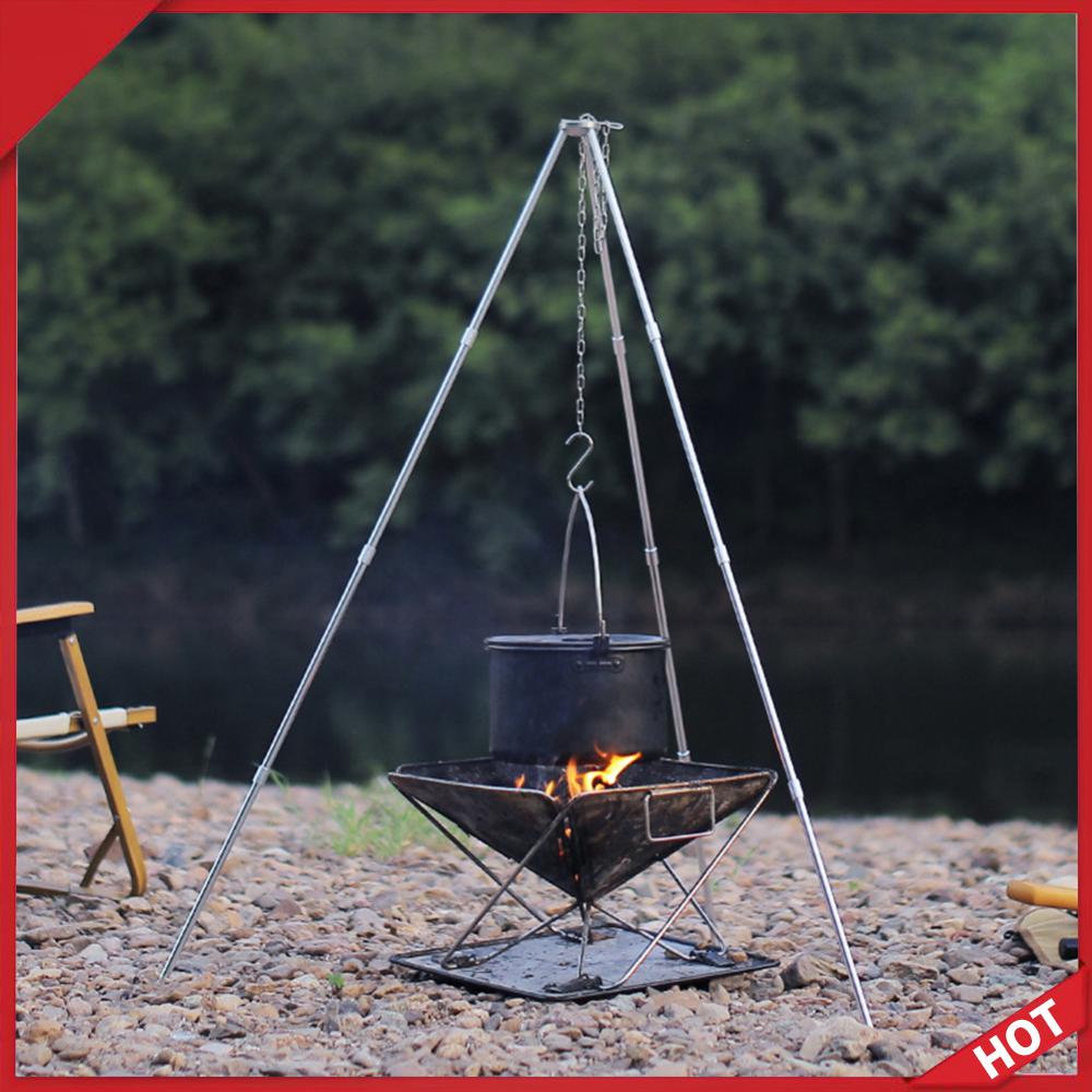 Tripé Portátil para Cozinha ao - Camping Cooking Pot Tripod avaliação e preço