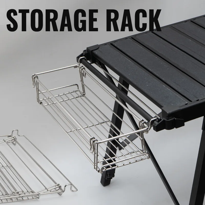 Suporte Lateral Dobrável de Al - Camping Cooking Table With Storage avaliação e preço