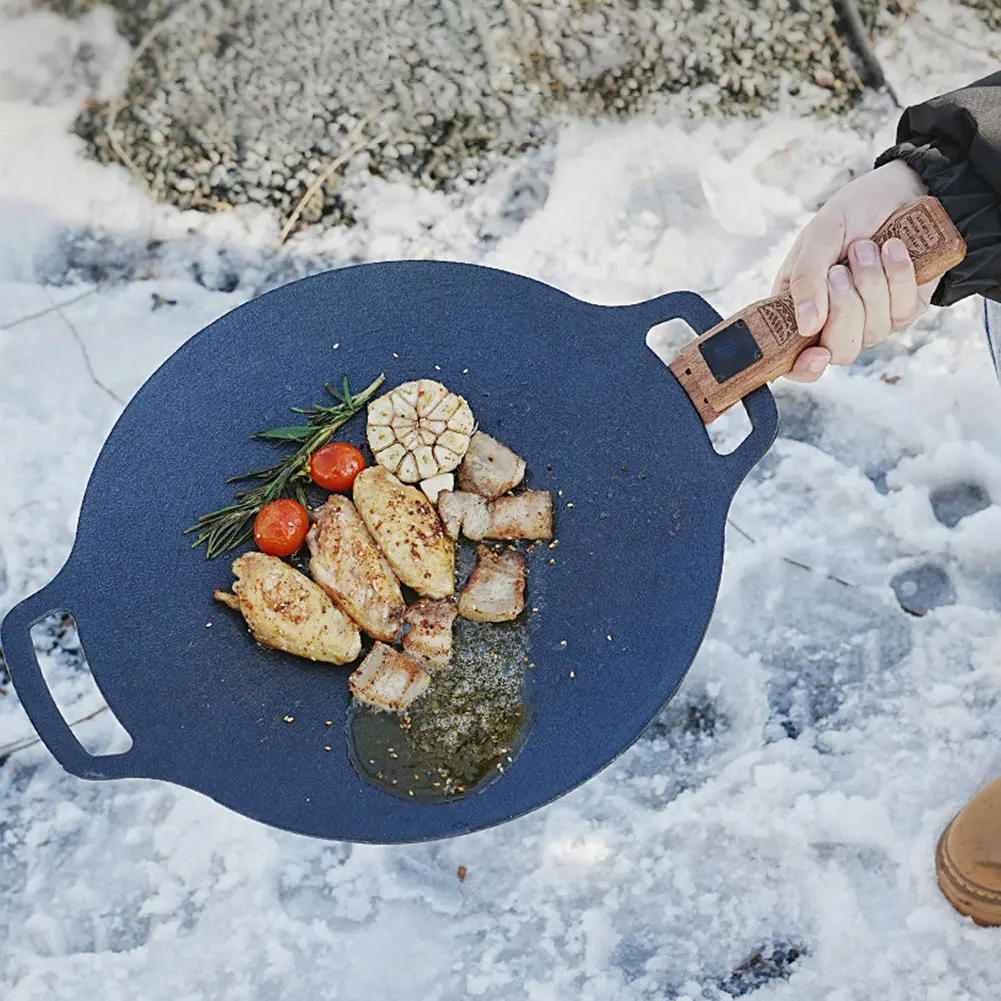 Chapa de Churrasco de Madeira  - Camping Cooking Gadgets avaliação e preço
