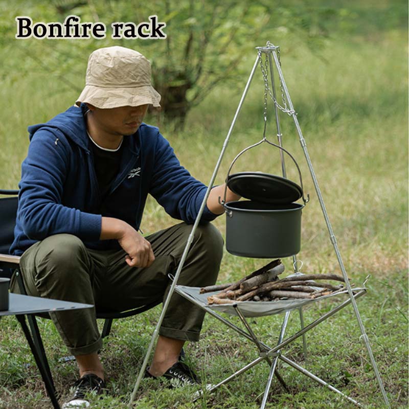 Portátil Camping Fogueira Trip - Camping Cooking Pot Tripod avaliação e preço