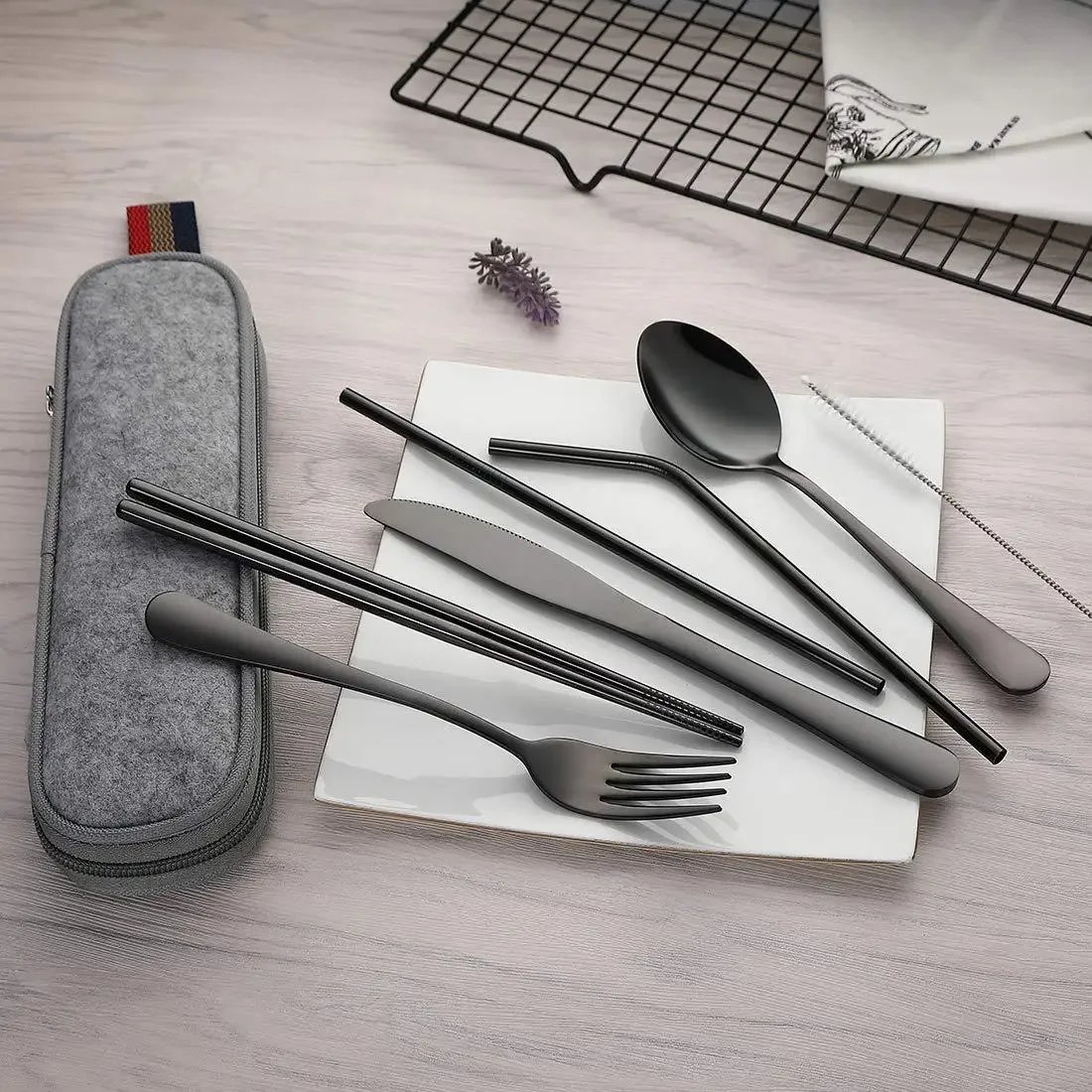 8 pçs/set utensílios de mesa r - Camping Cooking Knife Set avaliação e preço
