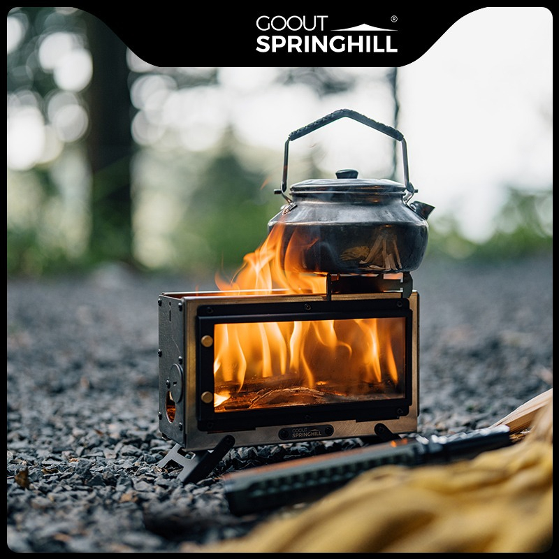 Fogão a Lenha Portátil Goout S - Camping Cooking Wood Stove avaliação e preço