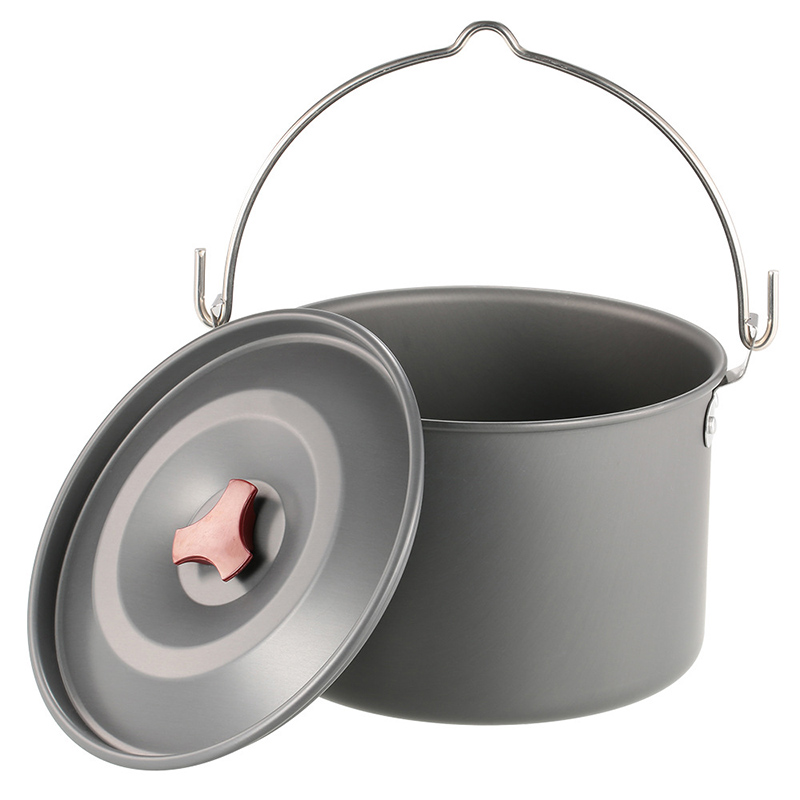 Panelas Suspensas para Camping - Camping Cooking Pot Tripod avaliação e preço