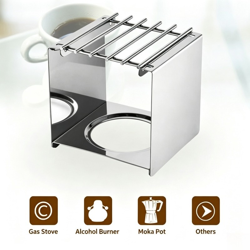 Suporte Quadrado de Aço Inoxid - Camping Cooking Gadgets avaliação e preço
