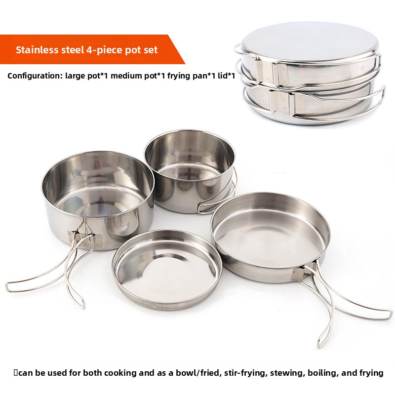 Conjunto de Utensílios de Cozi - Nesting Camping Cooking Set avaliação e preço