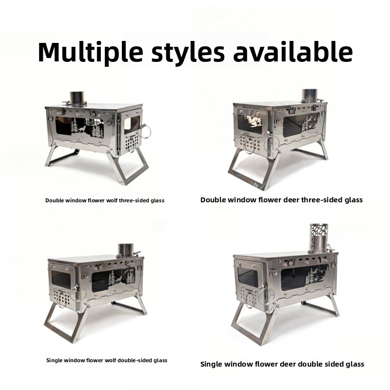 Fogão a Lenha Portátil Dobráve - Camping Cooking Wood Stove avaliação e preço