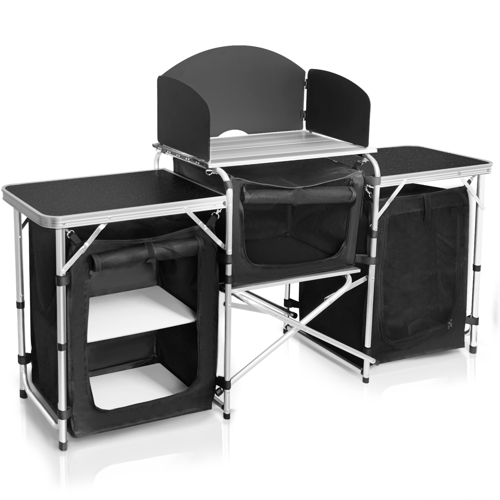 Venda quente de acampamento ao - Camping Cooking Table With Storage avaliação e preço