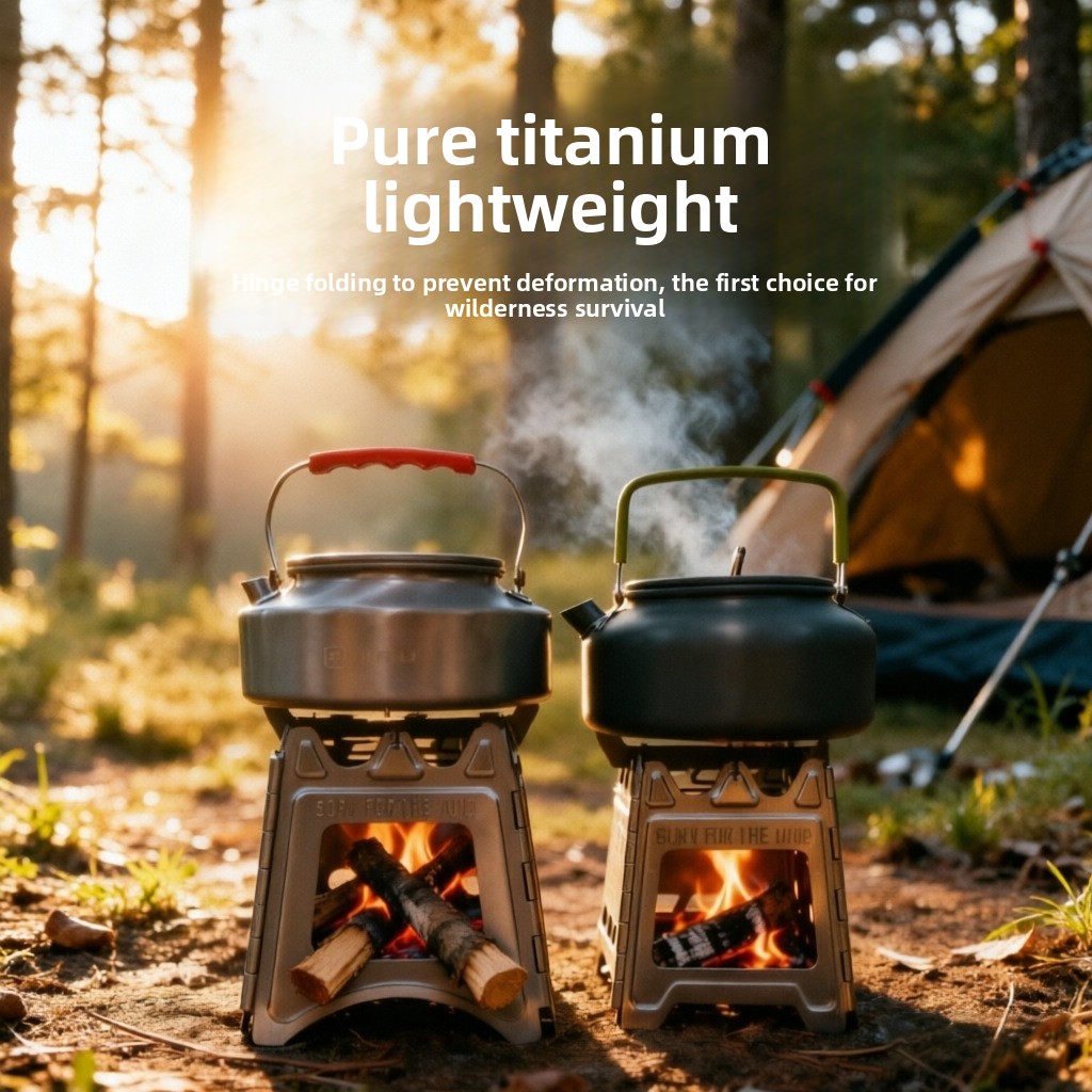 Fogão a Lenha Compacto e Dobrá - Camping Cooking Wood Stove avaliação e preço