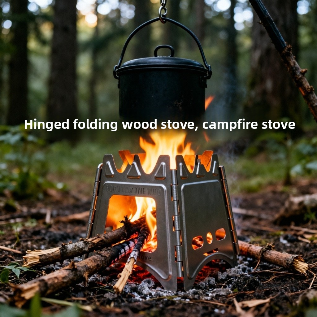 Fogão a Lenha Compacto e Dobrá - Camping Cooking Wood Stove avaliação e preço