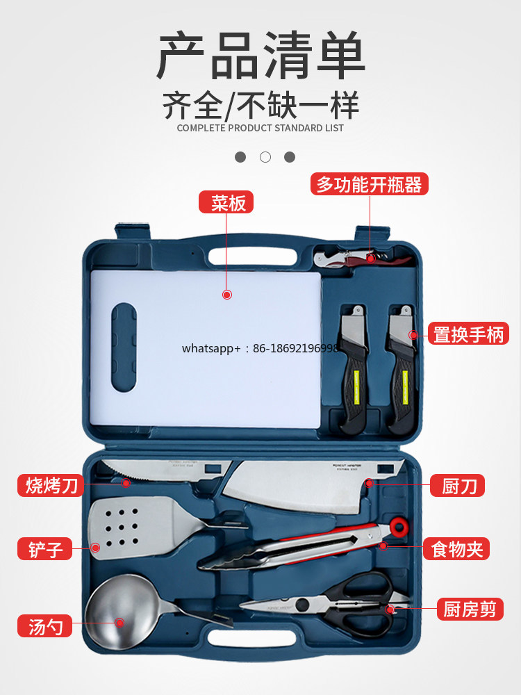 Conjunto de Utensílios de Cozi - Camping Cooking Knife Set avaliação e preço