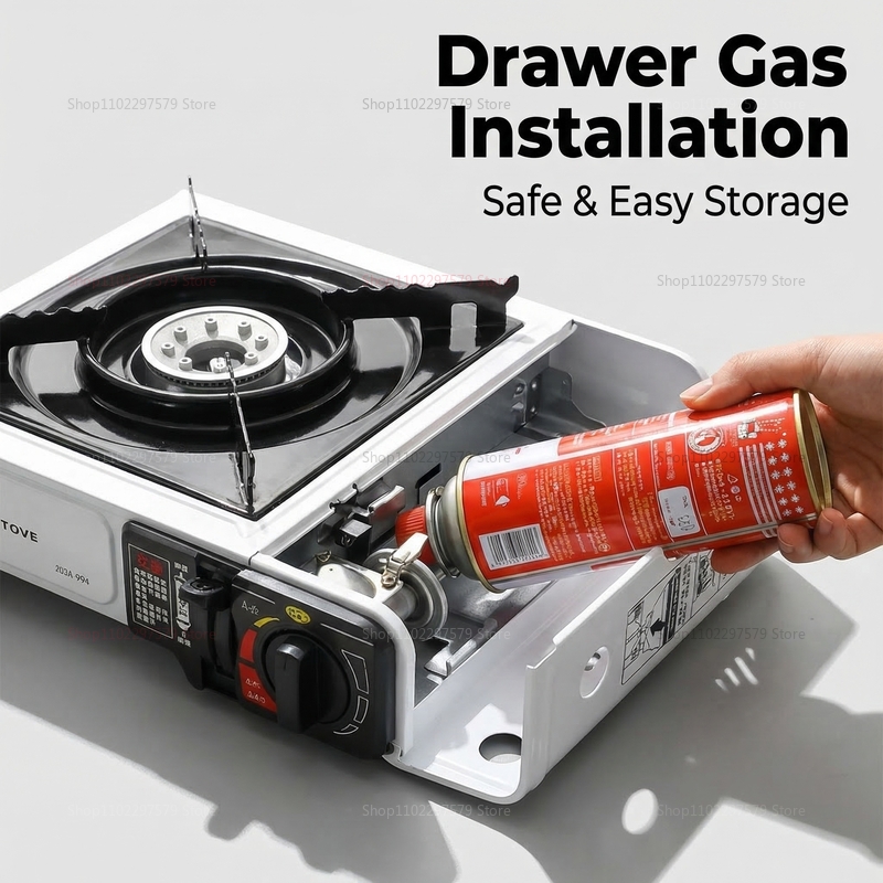 Fogão a Gás Portátil para Camp - Camping Cooking Gas Stove Portable Tool avaliação e preço