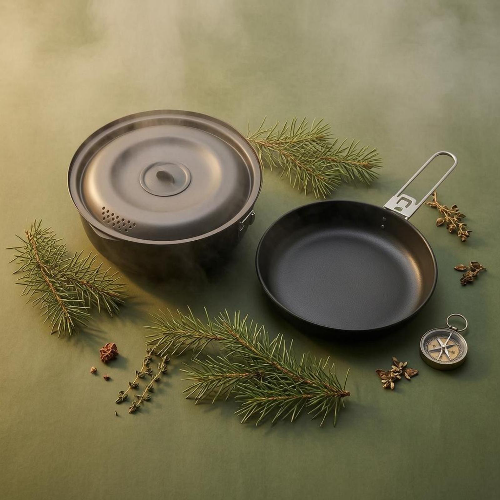 Conjunto de Utensílios de Cozi - Nesting Camping Cooking Set avaliação e preço