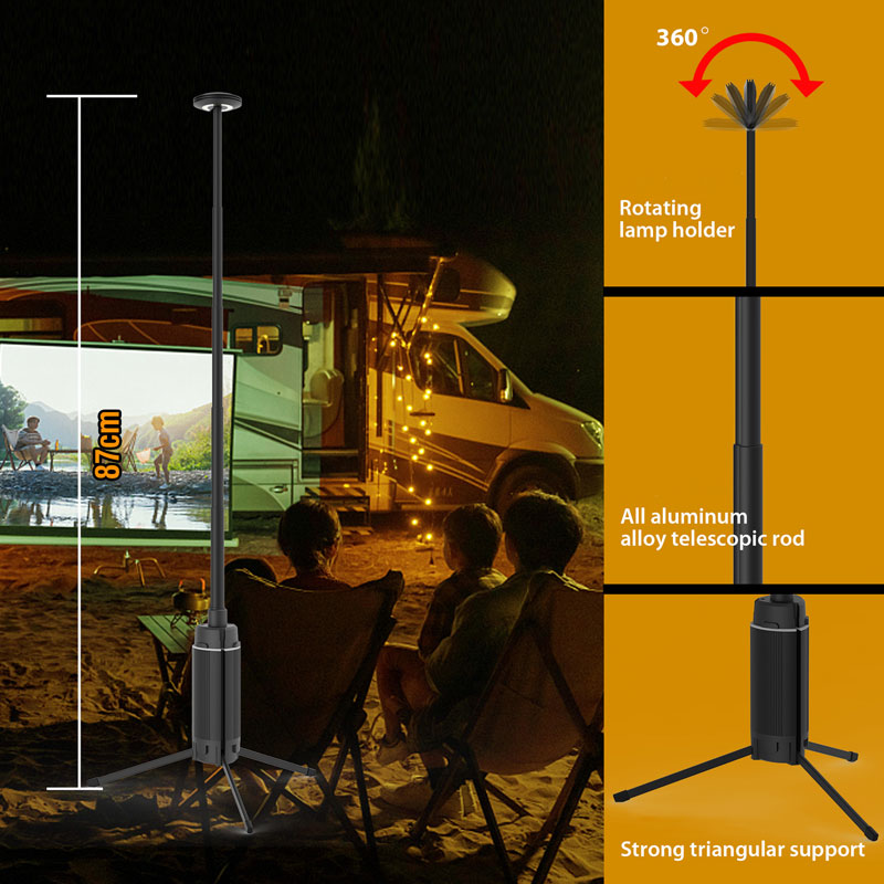 Portátil telescópico LED Work  - Camping Cooking Tripod avaliação e preço