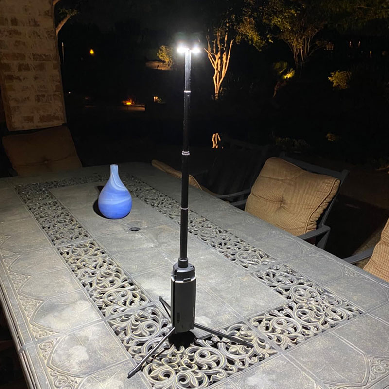 Portátil telescópico LED Work  - Camping Cooking Tripod avaliação e preço