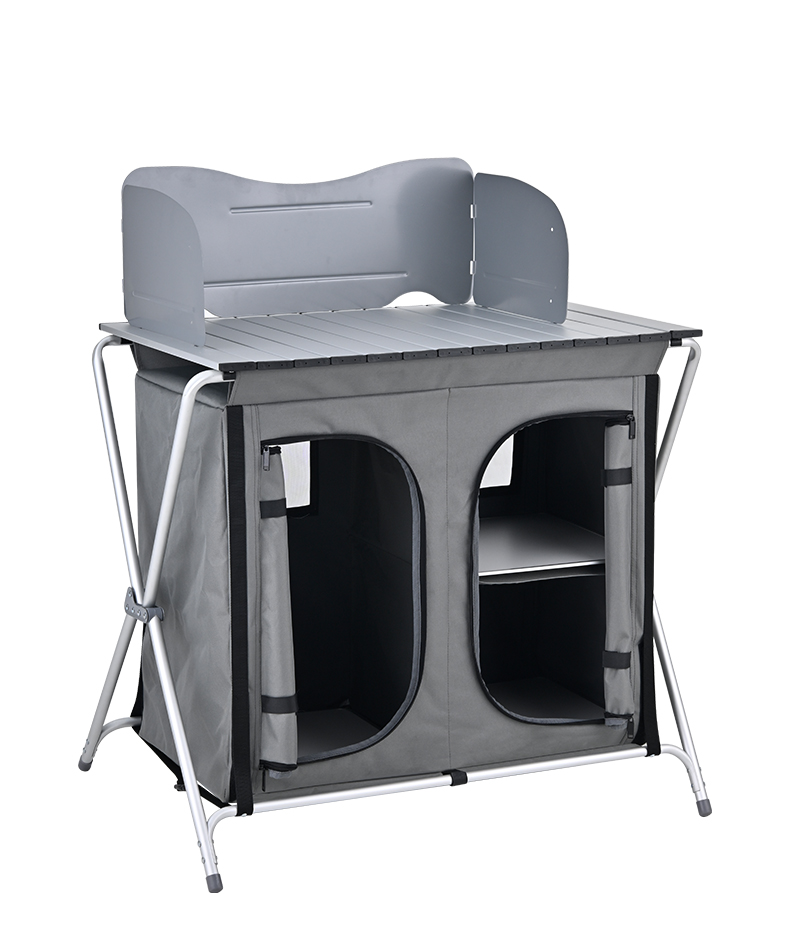 Mesa de Cozinha Portátil de Al - Camping Cooking Table With Storage avaliação e preço