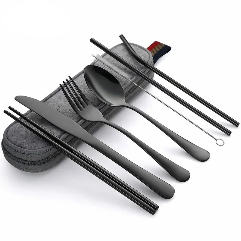 Reutilizável Travel Cutlery Se - Camping Cooking Knife Set avaliação e preço