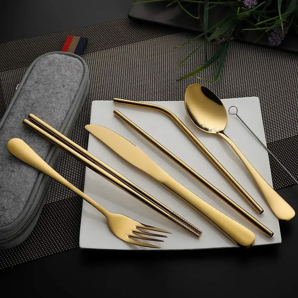 Reutilizável Travel Cutlery Se - Camping Cooking Knife Set avaliação e preço
