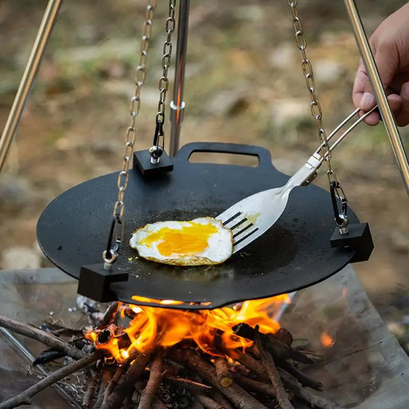 Suporte Triangular de Alumínio - Camping Cooking Pot Tripod avaliação e preço