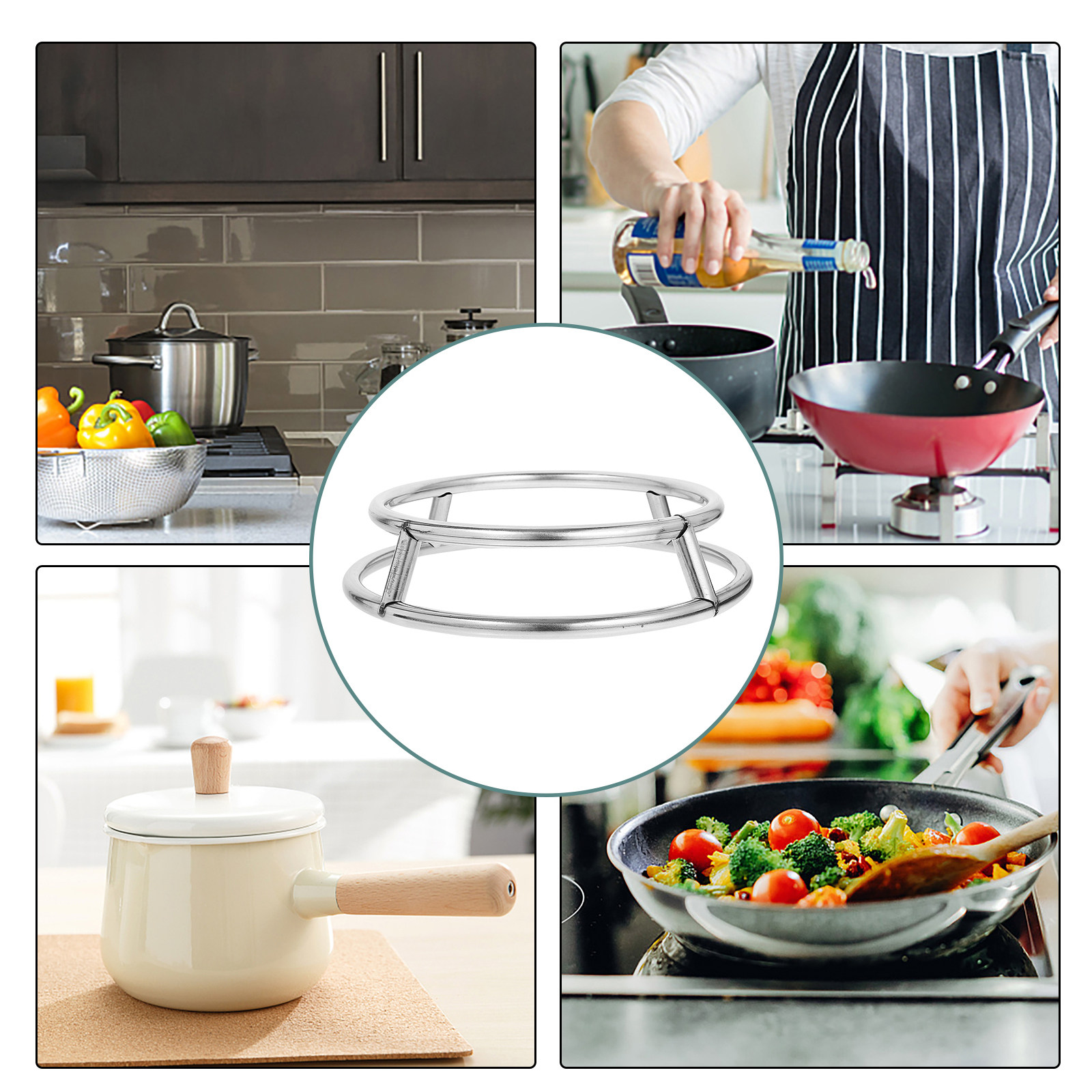 Suporte para Panela de Aço Ino - Camping Cooking Pot Tripod avaliação e preço