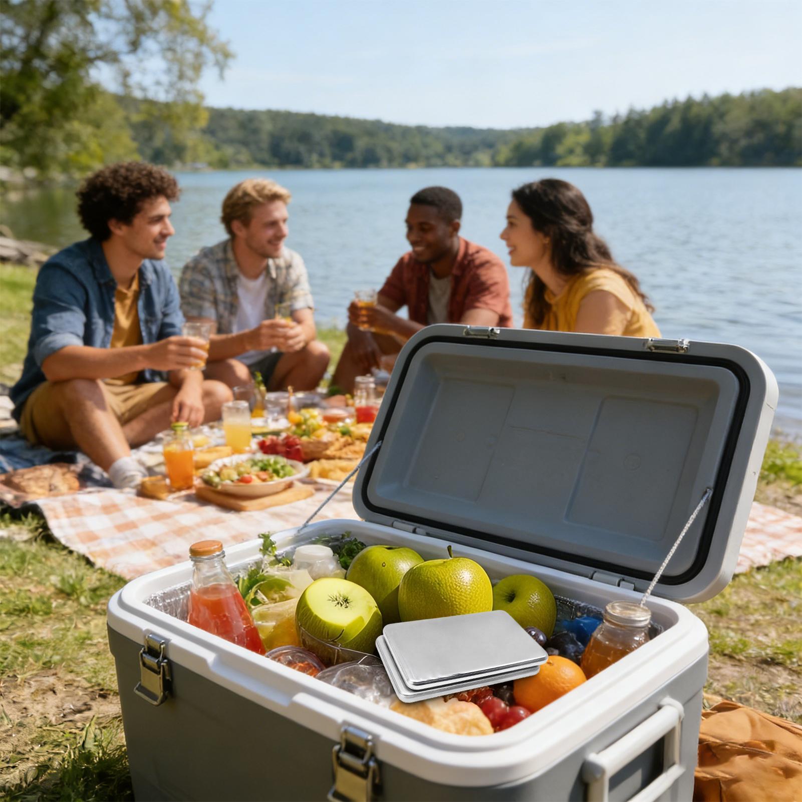 2 unidades de bolsas de gelo d - Camping Cooking Box avaliação e preço