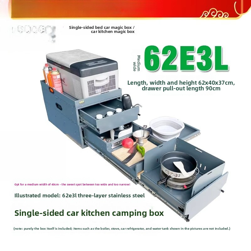 Cozinha Portátil e Caixa de Ar - Camping Cooking Box avaliação e preço
