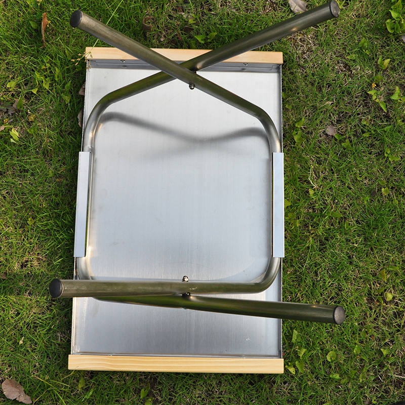 Mesa Portátil de Aço Inoxidáve - Camping Cooking Table With Storage avaliação e preço