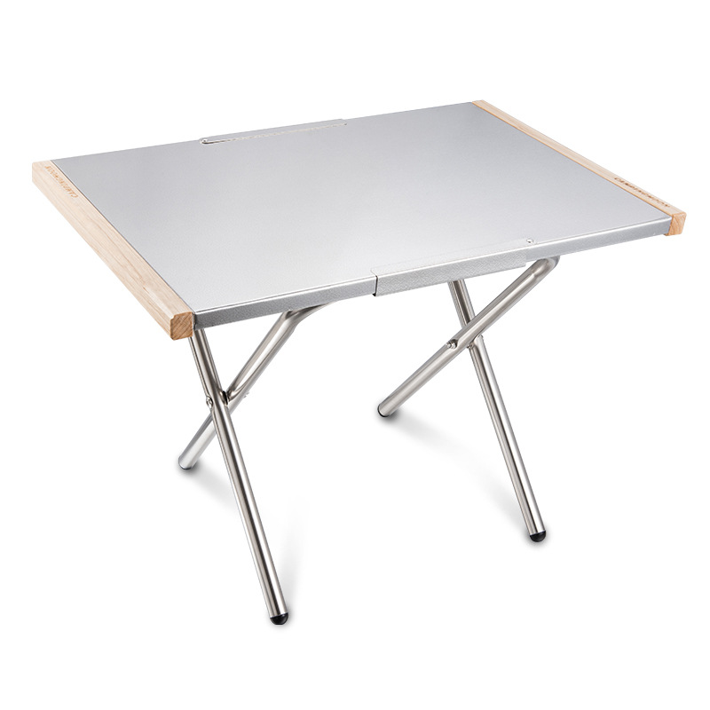 Mesa Portátil de Aço Inoxidáve - Camping Cooking Table With Storage avaliação e preço