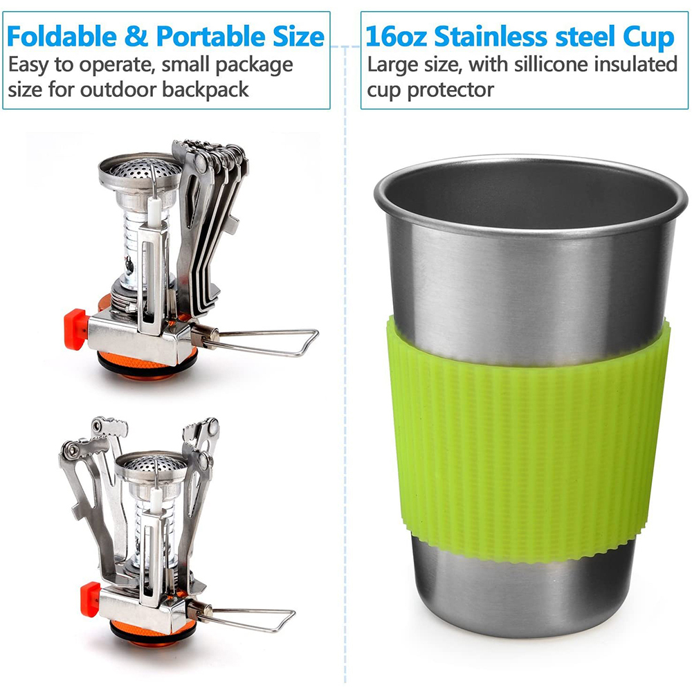 Kit de panelas de acampamento  - Camping Cooking Gadgets avaliação e preço