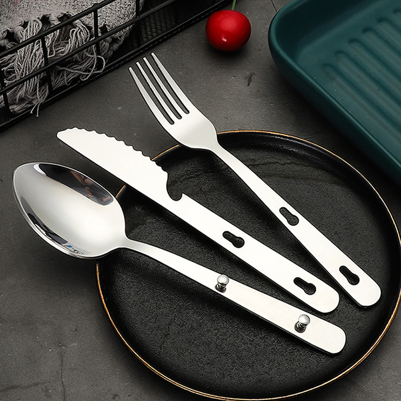 Conjunto de Talheres Portáteis - Camping Cooking Knife Set avaliação e preço